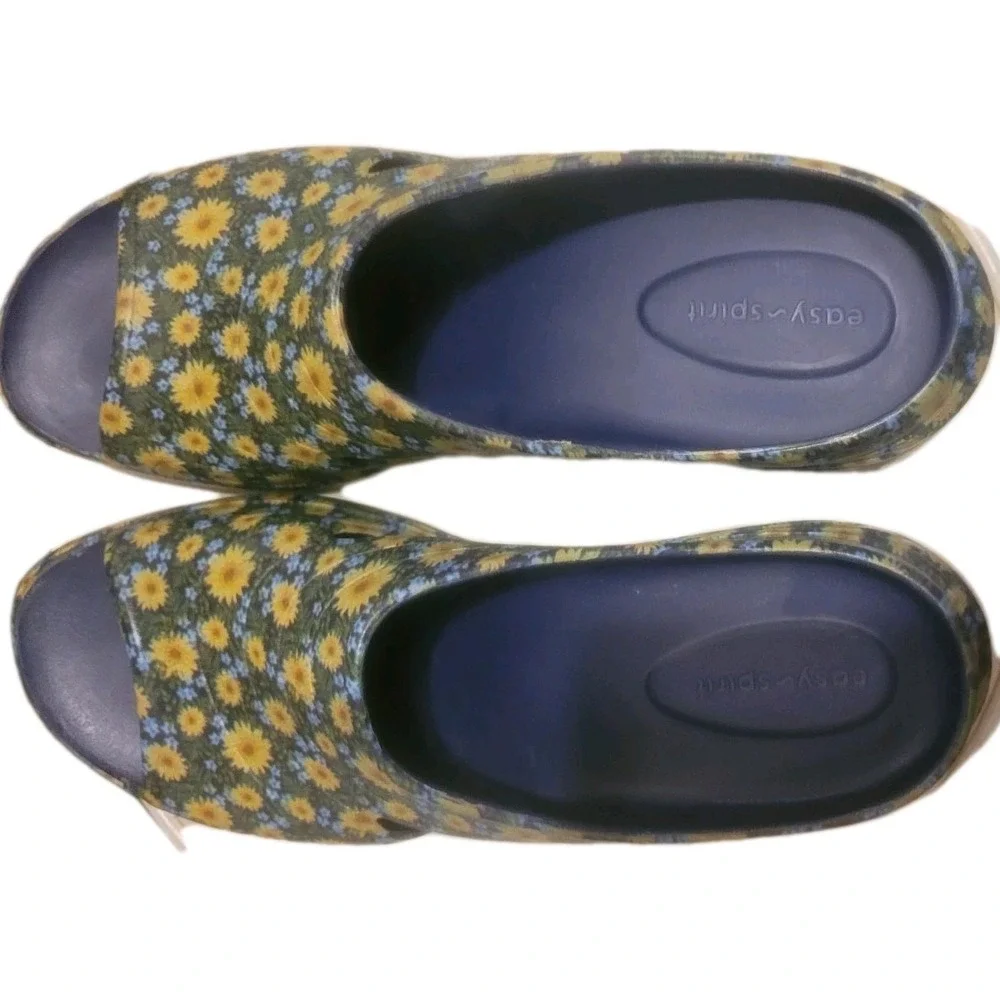 Easy Spirit Setess Sunflower Comfort Shoes Waterproof Rubber Womens Size 11M NEW